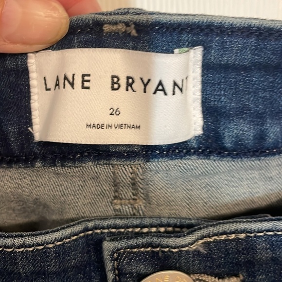 Lane Bryant Cropped Flare Blue Jeans, 26 - Picture 4 of 10